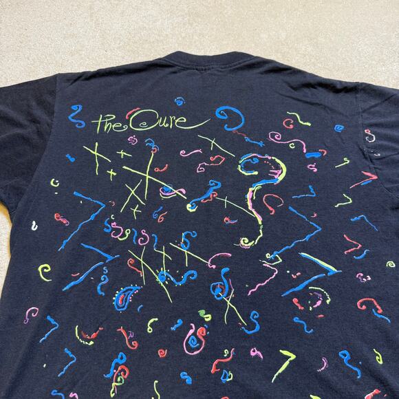 THE CURE Kissing Tour vintage t shirt 1987 ROBERT SMITH XL KISS ME all over USA - Picture 5 of 8